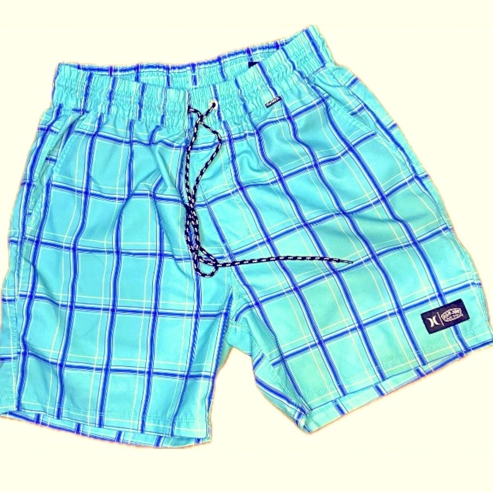 Hurley for Ron Jon Surf Shop Swim Trunks. Green/Blue. Men’s Small.